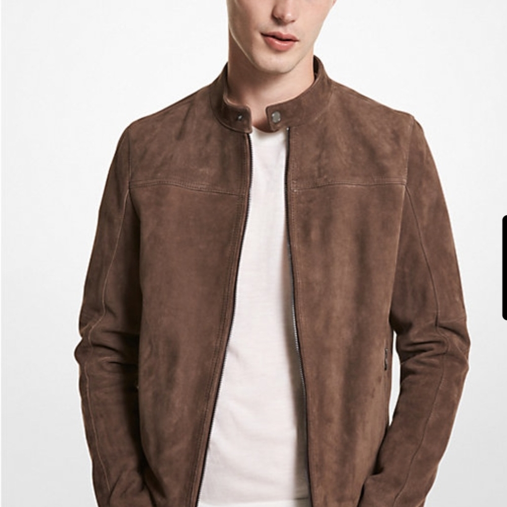 Michael Kors Men's Tan Suede Jacket